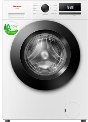 Corberó - Lavadora Carga Frontal | CLH9405ME | 9 Kg | 1400 RPM | Inverter | 15 Programas | Vapor | Antialérgica | Inicio Diferido | Blanco