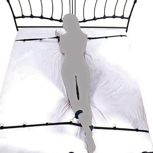 Sex Bonding Straps for Couples Sex Handcuffs and Restraints King or Queen Bed Bondaged Rope Cord & Rope Sex Tie up Shrug Sex Cuff Bracelets with Chain Wrist and Ankle Resistance Bands Sweater