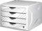 helit H6129505 - Schubladenbox „the chameleon“, 4 Schubladen, white queen, weiß