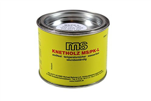 Holzkitt - Knetholz - Reparaturholz schleifbar & lackierbar MS/PK-L 200gr Buche Mittel