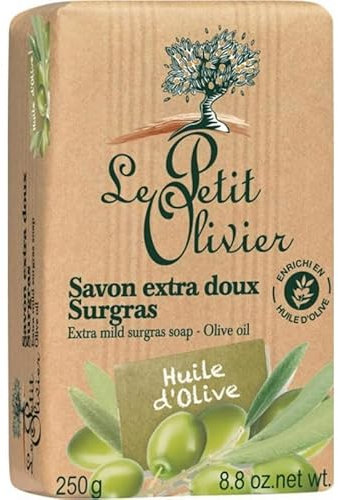 Le Petit Olivier Savon Extra Doux Surgras Parfum Huile d’Olive 250g (lot de 6)