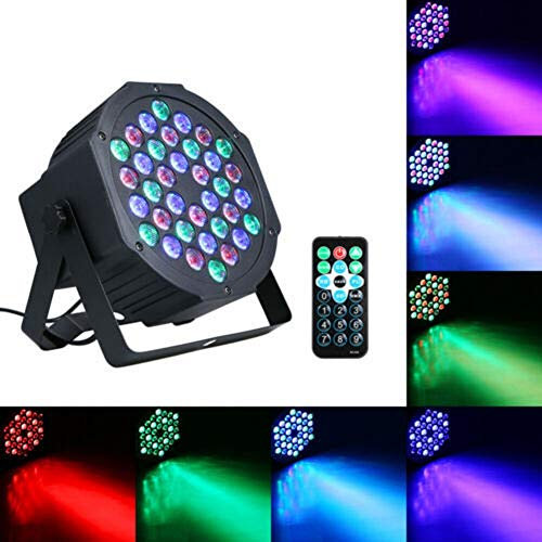 Etapa de luz, LED de 36 Remote Panel de control activado por la voz del tinte de proyección de fondo, conveniente for disco KTV barra de la boda de Navidad MXCZZ