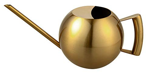 IMEEA 45oz/1.3L Watering Can Indoor for House Plants Long Spout Stainless Steel Water Can (Bronze Color)