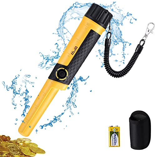 SAKOBS IP68 Waterproof Metal Detector Pinpointer| Fully Waterproof Pin Pointer Metal Detector Wall Up to 60 Feet Underwater | Indicatori LED & Vibrazioni | Top Metal Detector Accessory for Adults &