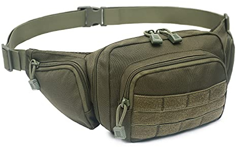 Dold Pistolväska, Unisex Multipurpose Taktisk Handeldvapen Fall Magväska Midjeväska för Glock 17 19 22 23 31 32 1911 (Armén Grön)