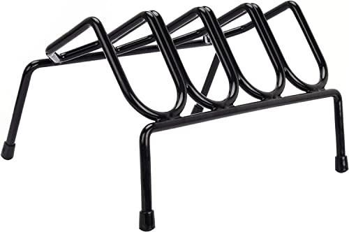 BOOSTEADY Support de Pistolet pour Fusil de Chasse, Support d'Armes pour Stockage de 4 Fusils, Porte Fusil de Chasse en Caoutchouc Antidérapant, Support Robuste pour Fusil Airsoft Arme à Feu, Noir