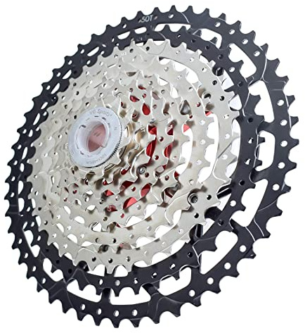 VG SPORTS 8/9/10/11/12 Speed Ultra-Light Bike Cassette for Mountain Bike 11-40T/11-42T/11-46T/11-50T/11-52T MTB Cassette Lightweight Aluminum Bracket Cassette