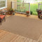 HomebyHome Outdoor Teppich Wetterfest 80 x 250 cm Läufer Beige Sisal und Jute Optik - Balkon Teppich Wasserfest Vintage Design - Waschbarer Teppich Küchenläufer, Garten, Terrasse und Camping