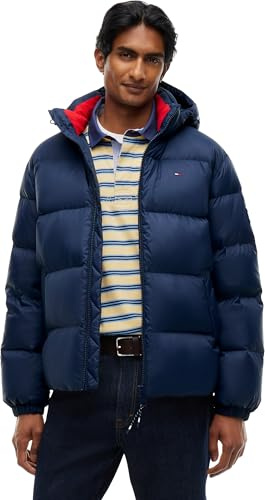 Tommy Jeans Tjm Essential Down Jacket Ext Dm0dm19786 Chaqueta, Azul (Dark Night Navy), M para Hombre