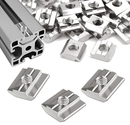 SWTYExt 30 Piezas Tuerca en T M8 Deslizante Tuerca European Standard Tuercas Deslizantes Serie 30 Carbono Tuerca de Ranura para Accesorios de Perfil de Aluminio Perfiles de Extrusión de Estándar