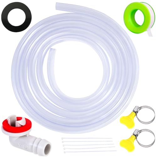 FullMayPro 3 Feet Air Conditioner Drain Hose, 3/5 '' Portable AC Drain Hose Connector,2.0MM Thick,Not Easily Deformed,Replacement for Universal Mini-Split AC Unit & Window Air Conditioning Unit