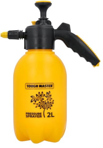 TOUGH MASTER Pressure Sprayer With Adjustable Nozzle & Hand Pump Garden Sprayer for Home & Garden Use - Indoor Plants, Cleaning, Outdoor, Garden, Fertilisers, Pesticides & Weed Killers (2 Litre)