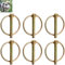 Lot de 6 goupilles pliantes, goupilles pliantes, goupilles pliantes pour remorque, goupilles pliantes M4.5, goupilles de remorque, kit d'assortiment, goupilles de verrouillage rondes pour tracteurs,