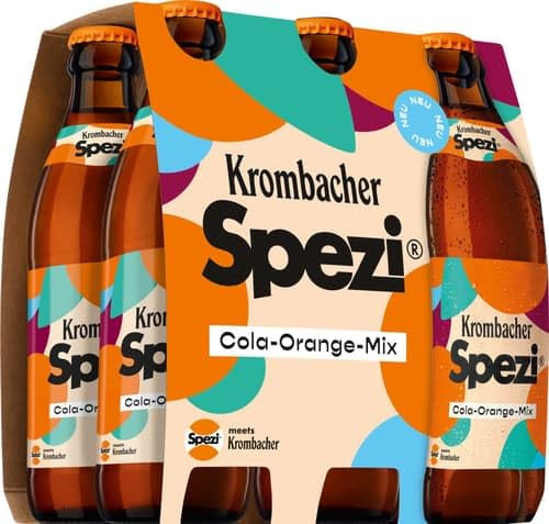 Krombacher Spezi, Cola-Orange-Mix, MEHRWEG (6 x 0,33 l)