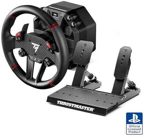 Thrustmaster T598 Racing Wheel for PS5, PS4 & PC - 5 Nm Direct Drive Steering Wheel with Pedals Set, Realistic Sim Driving Experience with Force Feedback