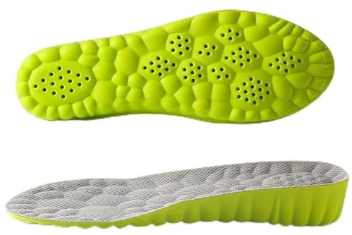 Height Increase Insoles for Men Wowen-4D Cloud Technology Insole-Super Soft Comfort Elevator Insoles, Memory Foam Heel Lift Inserts (Green, Lift 3.5CM/Men: US 8-12)