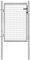 ShGaxin Galvanised Steel Garden Gate Silver 105 x 150 cm, Gates for Garden, Outdoor Gates, Garden Fence, Entrance Doors