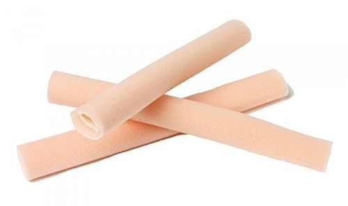 Manguera de protección de presión podológica para dedos, espuma tubular, 25 cm de largo, con o sin protección de superposición, 2 tubos