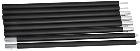 Alvinlite Tarp Poles Adjustable 94.5 in Camping Tent Poles for Tarp Portable Telescoping Tent Poles for Awnings Canopy Rain Fly Shelter Set of 2