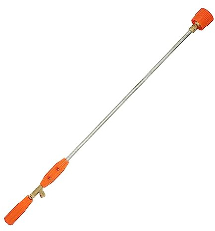 JISADER Lance Sprayer Stainless Steel Garden Watering Wand Sprayer Brass Adjustable Rod Comfortable Handle Quick Connect Suitable for Watering Plants Cleaning, 90cm