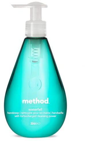 Method Savon Liquide Pour les Mains, Formule Douce et Ingrédients d'Origine Naturelle, Bouteille Recyclable, Parfum Cascade D'eau, 354ml