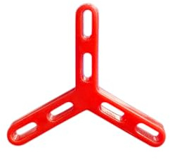 Hexagonal Tile Spacer leave a gap 4.7mm (3/16 Inch) Plastic Hexagon Tile Spacers - 100 pcs per Pack | Precision Grout Spacers for Floor & Wall Tiling (Red)