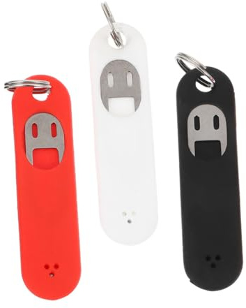 DECORNIJIA Juego de 3 Extractores de Chips de Teléfono con Funda de Silicona Acero Inoxidable Colores y Herramienta para Extraer Tarjeta Sim Práctica y Resistente para Uso Diario