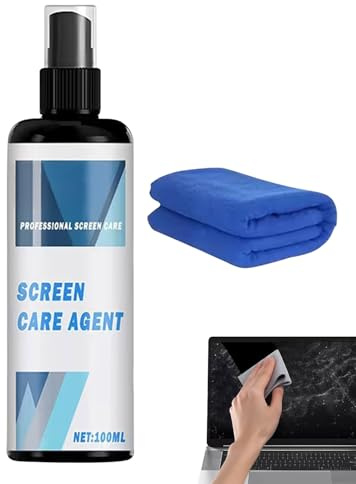 Nettoyant pour Écran D'Ordinateur,100ml Spray De Soin pour Lentilles Imperméable,Spray Nettoyant Écran - pour Téléphone, Ordinateur, Voiture, PC Portable, Appareil Photo et Verres Electroniques