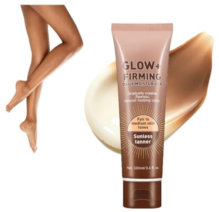 Självbrunnande lotion, gradvis solbränning kroppskräm för en solkusad hy med hälsosam hudton — makeup för ben och kropp