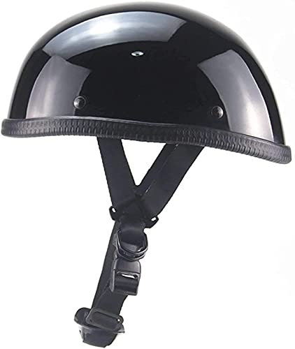 Jet Motorrad Helm ECE Zertifiziert Motorrad Halbhelme,Motorradhelm Open Face Helme Für Herren Damen,Retro Style Motorrad Roller Halbes Jet Helm C,L