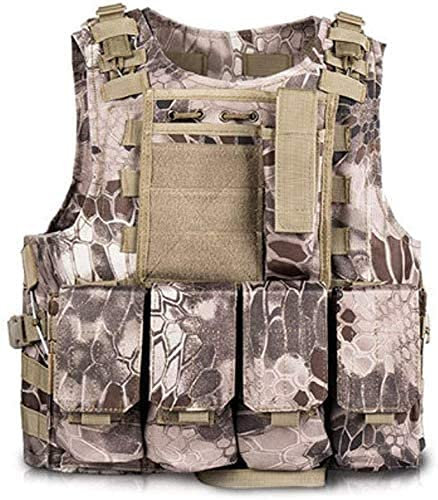 Gilet tactique camouflage pour enfants, gilet de combat réglable airsoft, paintball, jeu de terrain, tir de combat, protection pour jeux extrêmes et aventures