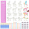 BONNYCO Unicornios para Niñas Regalos Cumpleaños Niños Colegio, Figuras Para Pintar Pack 16 Detalles Cumpleaños Niños, Relleno Piñata | Regalos Alumnos Primaria, Manualidades Fiesta Infantil