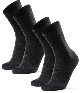 DANISH ENDURANCE Calcetines Senderismo Finos, Merino, 2 y 4 Pack