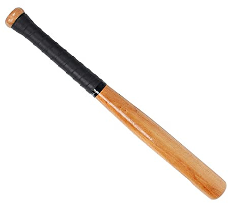 Yuecuu Batte de Baseball en Bois avec Bande Antidépante Batte de Sport Baseball en Chêne Bois pour Sport Joueurs de Baseball - 54cm/64cm/74cm/84cm