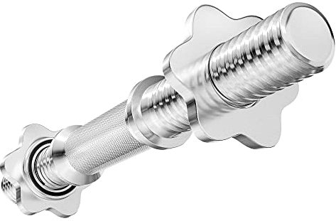 Hop-Sport Langhantelstange - 120 cm | 150 cm | 167 cm | 180 cm, SZ Stange 120 cm, super SZ Stange 120 cm, Kurzhantelstange 40 cm; ⌀ 30mm, aus verchromtem Stahl (Kurzhantel 40 cm 30 mm)