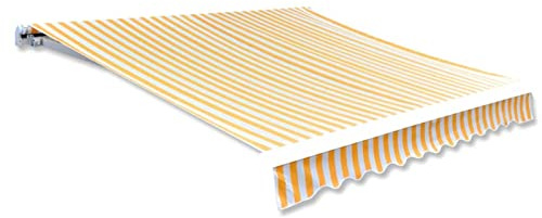 Kavolet Tessuto per tenda da sole Copertura per tenda Tenda avvolgibile per protezione solare Tessuto per tende idrorepellente Resistente allo strappo Tessuto di ricambio per tenda con volante per