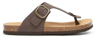Scholl Jackie, Sandali Donna, Infradito, Marrone Scuro, 35 EU