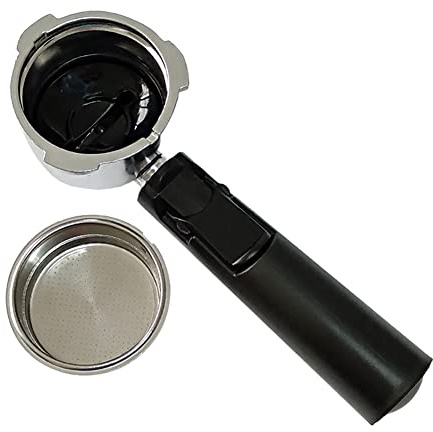 Roundsky 51 Mm Filtro de Café Reutilizable Sin Fondo con Portafiltro para Soporte Homix de 60 Mm 15-20 Bar para Partes de la Cafetera de Espresso Roundsky 51 Mm Filtro de Café Reutilizable Sin Fondo