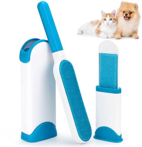 Brosse anti-peluches pour poils d'animaux, réutilisable, robuste et durable avec un nettoyage extrêmement facile, pour enlever les poils d'animaux, les canapés, etc. Peut également être utilisée comme