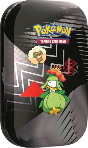 Pokémon TCG: Unova Mini Tin – Lilligant & Whimsicott (2 Paquetes de Refuerzo y 1 Tarjeta Adhesiva)