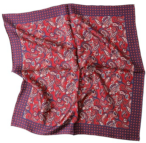 Prettystern herr dam rent siden bandana handrullad sidenhalsduk unisex Nickitduk