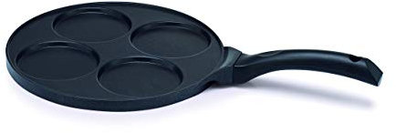 KITCHEN FUN Poêle à Blinis 27 cm, Noire