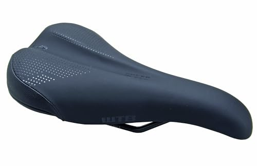 WTB Speed Comfort Bike Saddle, Shock Absorbing Saddle, Dual Compound Soft Shell Base, Thick Padding, Flex-Tuned Shell, Microfiber Cover, & ABR Corners, Comfortable, Durable Performance, Steel