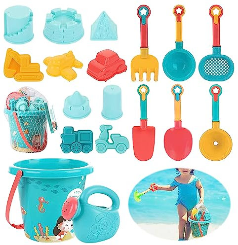 TZQFROCE 18 Stück Strandspielzeug für Kinder Sandspielzeug Set Kinder Sandspielzeug Sandkasten Spielzeug Strandspielzeug für Jungen Mädchen Kinder 1 2 3 4 Jahre