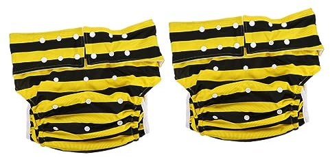 NIYANGLE 2 Pièces Couches Pour Personnes Âgées Sous-vêtements D'incontinence Adulte Culotte De Soins D'incontinence Pantalon De Couches Pour Adultes Chiffon à Usage Général Respirant Aîné