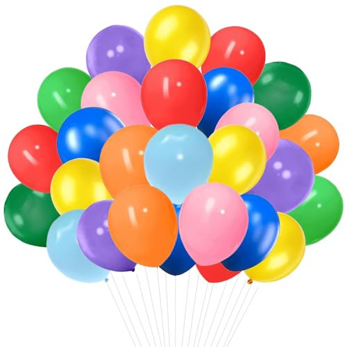 Wiletasz 200 Stück 5-Zoll-Luftballons, kleine Latex-Luftballons, Mini-Luftballons für Party, Geburtstag, Festival, Bogengirlande, Dekoration