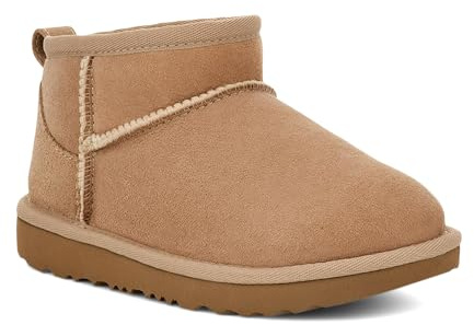 UGG Stivaletti Classici in Pelle Beige Ultra Mini