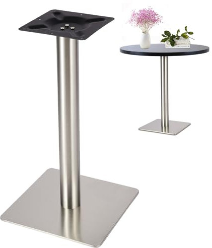 RUETERY Tischgestell, Tischbeine Edelstahl, Tischfüße Höhe 72 cm, Tischgestell Rund, für Cafés, Snackbars, Gärten, Terrassen oder Restaurants
