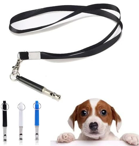 3 Stück Hundepfeife Hochfrequenz Lautlos, Ultraschall-Hundepfeife, Hilfsmittel Pfeife Hund Rückruf, RüCkruf Verwendet Hundepfeife, Verstellbare Hundepfeife Gegen Bellen, Hundepfeife mit UmhäNgeband