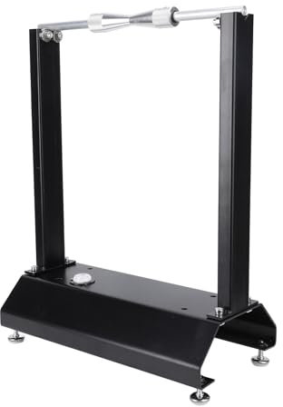 Luocute Balanceador de Ruedas para Bicicletas de Motocicleta, Soporte de Equilibrador de Neumáticos con Conos de Centrado Ajustable, Soporte de Equilibrio de Ruedas de Motocicleta de